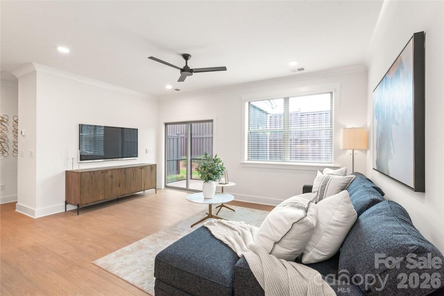 Furnished interior view inside a new home in , Charlotte (Image 9). Furnished interior view inside a new home in , Charlotte (Image 9).