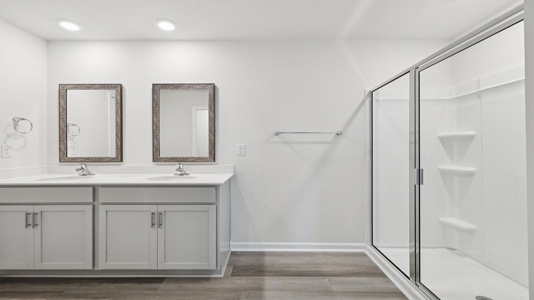 Furnished interior view inside a new home in Paddock Point, Roebuck (Image 12).