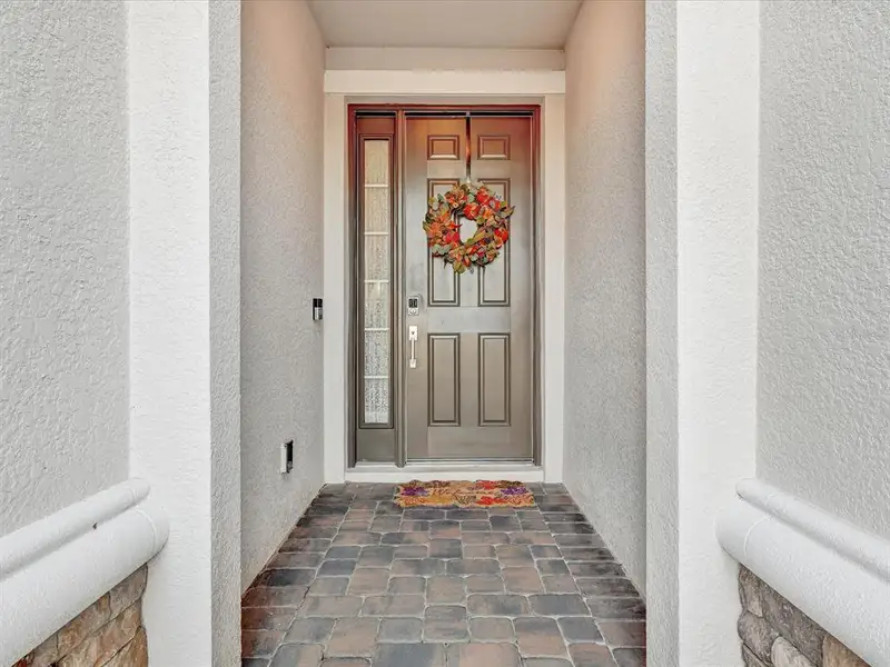 Exterior details and patio area of a home in , Wesley Chapel (Image 28).