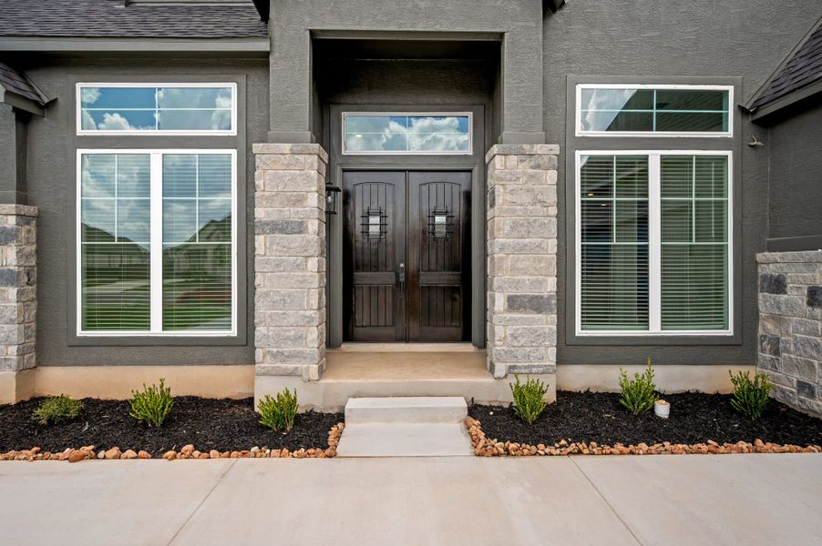 Representative exterior details of a home built from the Ainsley by Chesmar Homes in Mesa Western, Cibolo (Image 3).