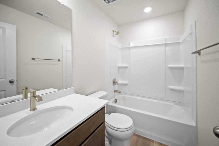 Furnished interior view inside a new home in The Trails at Aspen Ridge, Colorado Springs (Image 13).