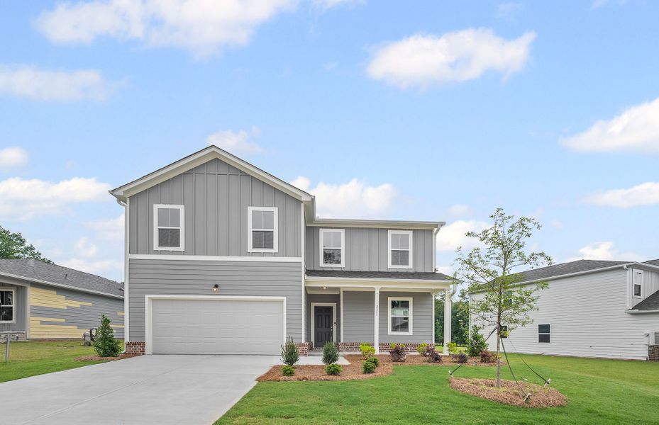 Front exterior of a new home in Avery Ridge, Gainesville, GA, highlighting curb appeal (Image 20). Front exterior of a new home in Avery Ridge, Gainesville, GA, highlighting curb appeal (Image 20).