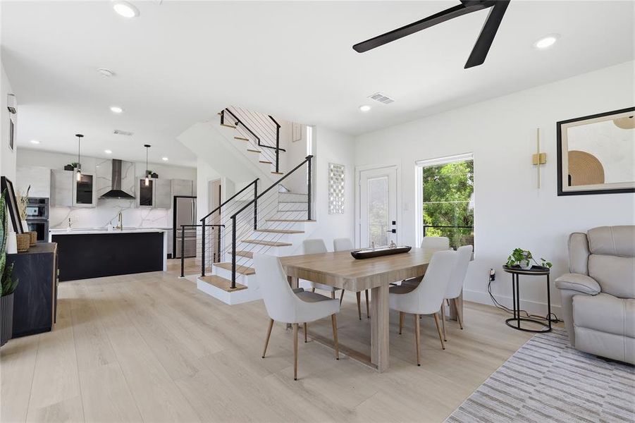 Furnished interior view inside a new home in , Dallas (Image 21).