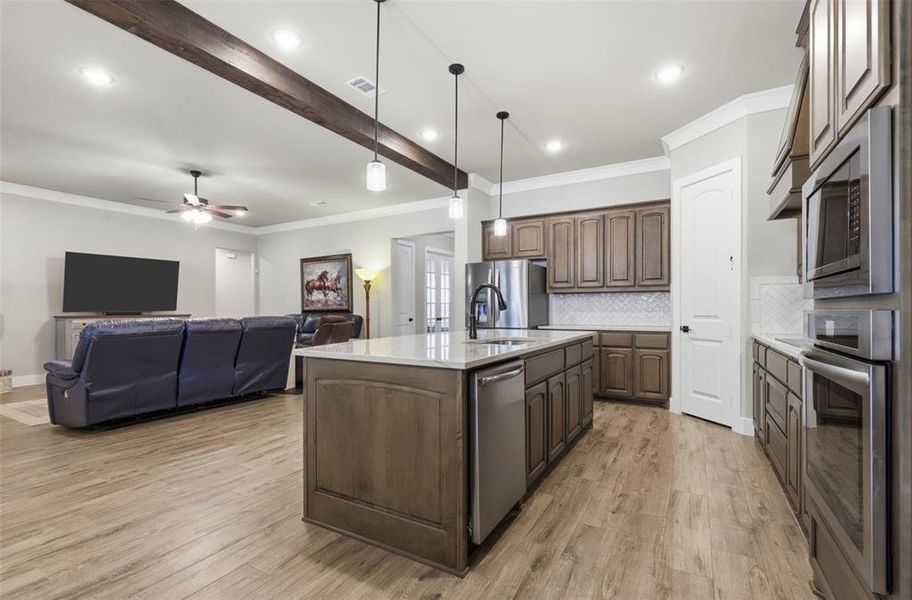 Furnished interior view inside a new home in Crystal Springs Estates, Alvarado (Image 14). Furnished interior view inside a new home in Crystal Springs Estates, Alvarado (Image 14).