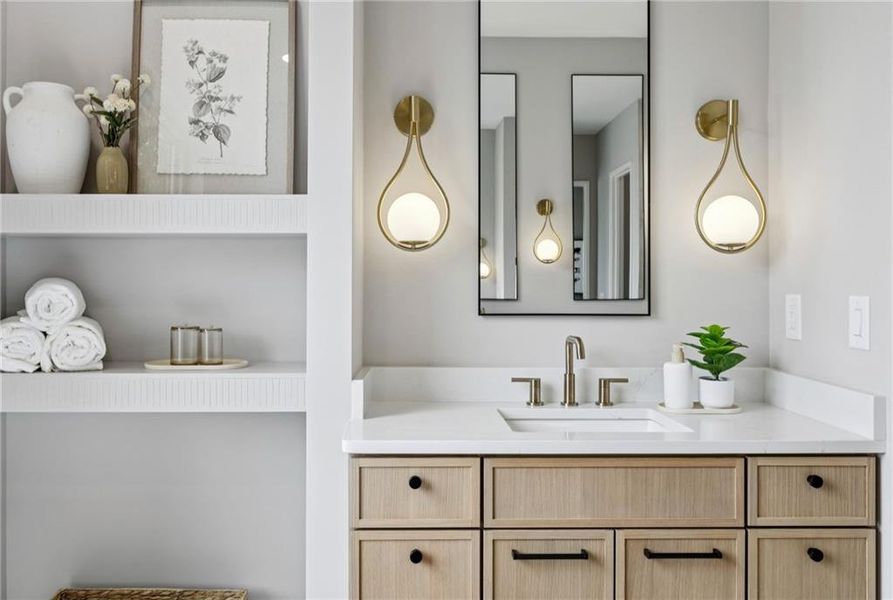 Close-up of interior finishes inside a home in , Atlanta (Image 21).