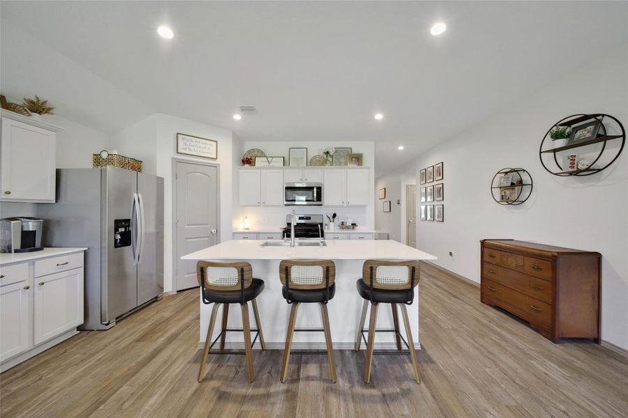 Furnished interior view inside a new home in The Canopies, Splendora (Image 14).