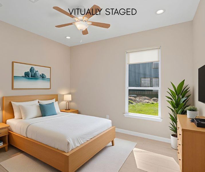 Virtually staged to highlight how this space can be furnished and enjoyed.