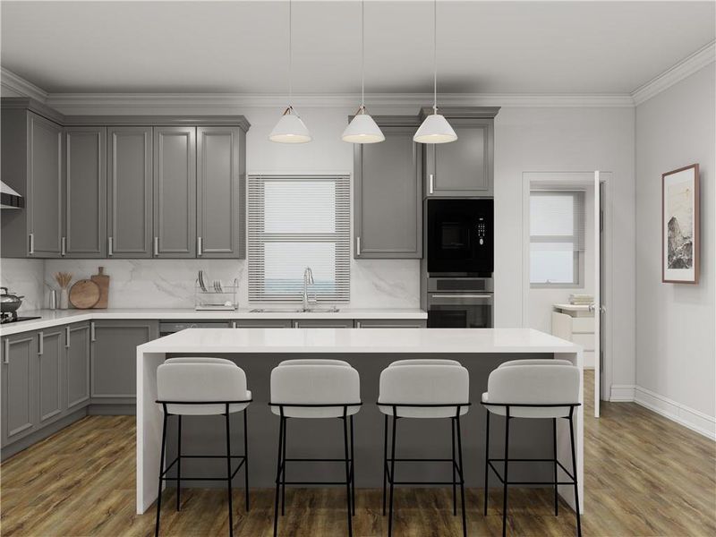 Furnished interior view inside a new home in , Cumming (Image 18).