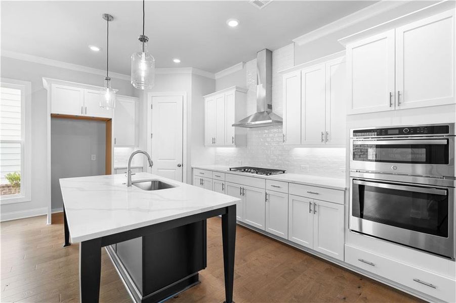 Furnished interior view inside a new home in Palisades Single Family, Cumming (Image 11).