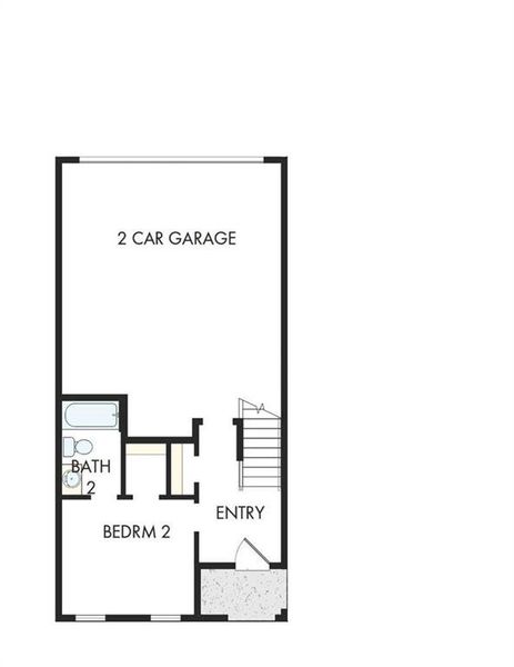 2D floor plan layout of this home in Celesta, Scottdale, GA (Image 4).