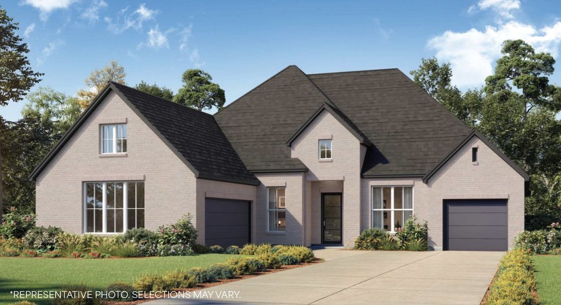 Front exterior of a new home in Quail Hollow, Rockwall, TX, highlighting curb appeal (Image 1). Front exterior of a new home in Quail Hollow, Rockwall, TX, highlighting curb appeal (Image 1).