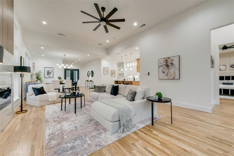 Furnished interior view inside a new home in , Dallas (Image 38).