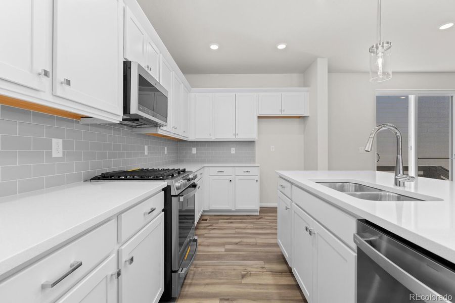 Furnished interior view inside a new home in The Villas Collection at Sterling Ranch, Littleton (Image 3).