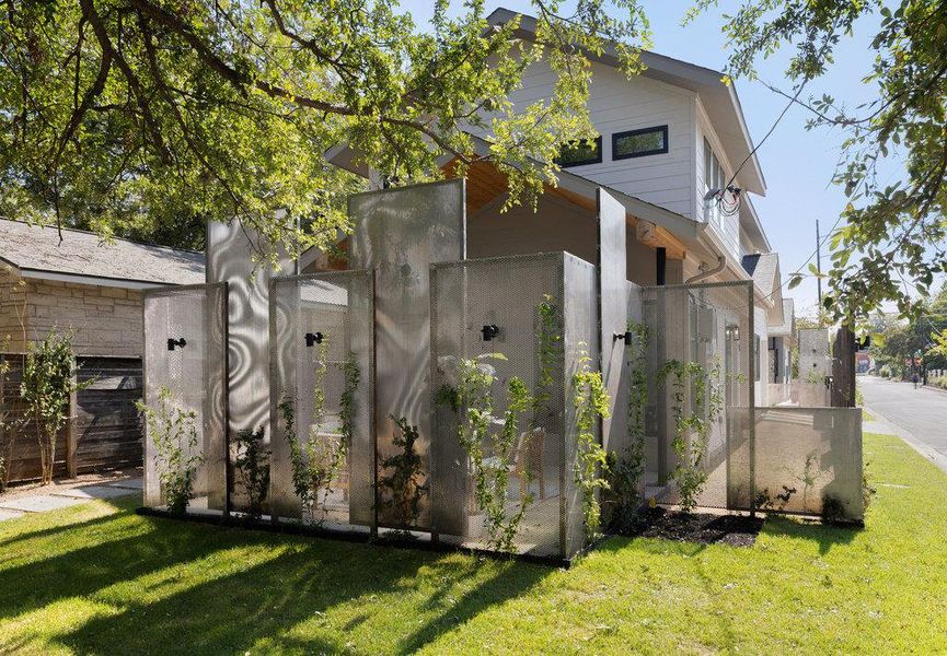 Rear view of property