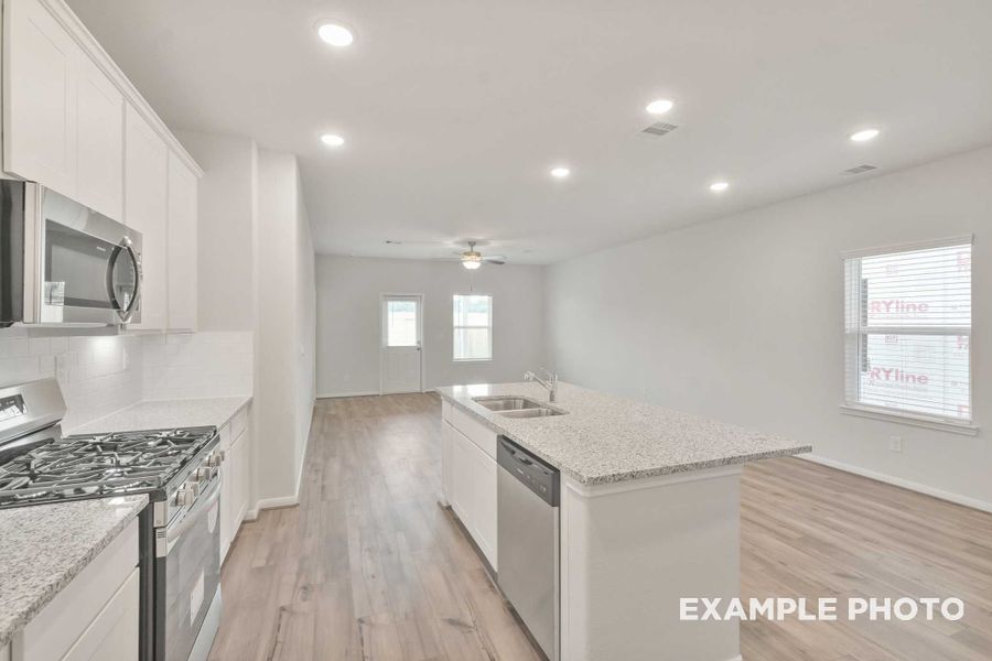 Representative furnished interior of a home built from the The Brazos F by Davidson Homes LLC in Liberty Estates, Cleveland (Image 10).