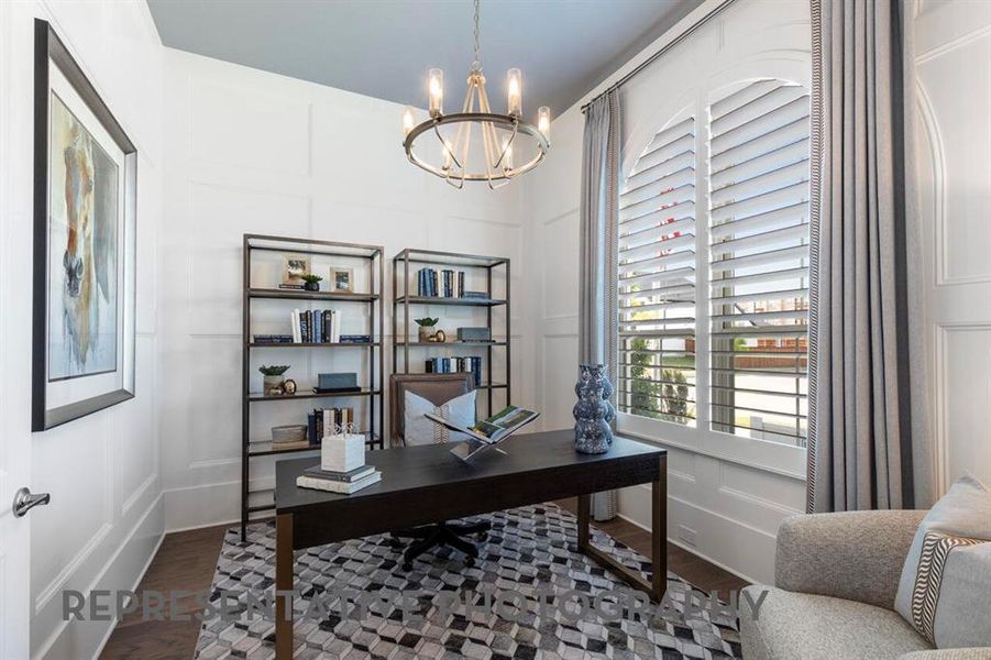 Furnished interior view inside a new home in Tavolo Park, Fort Worth (Image 24).