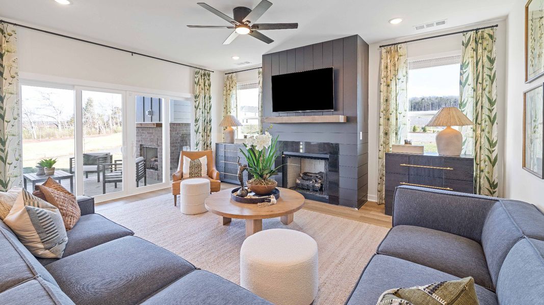 Representative furnished interior of a home built from the Wynwood by DRB Homes in Cottages of Bearwood, Mount Pleasant (Image 15).
