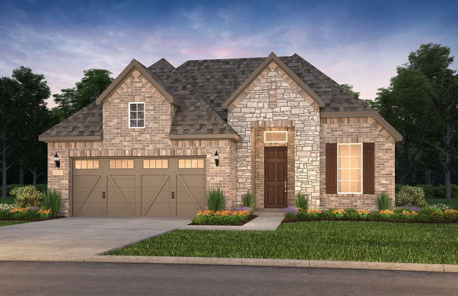 Representative exterior photo of a completed home built from the Mainstay by Del Webb in Del Webb Sonoma Verde, Rockwall, TX (Image 23).