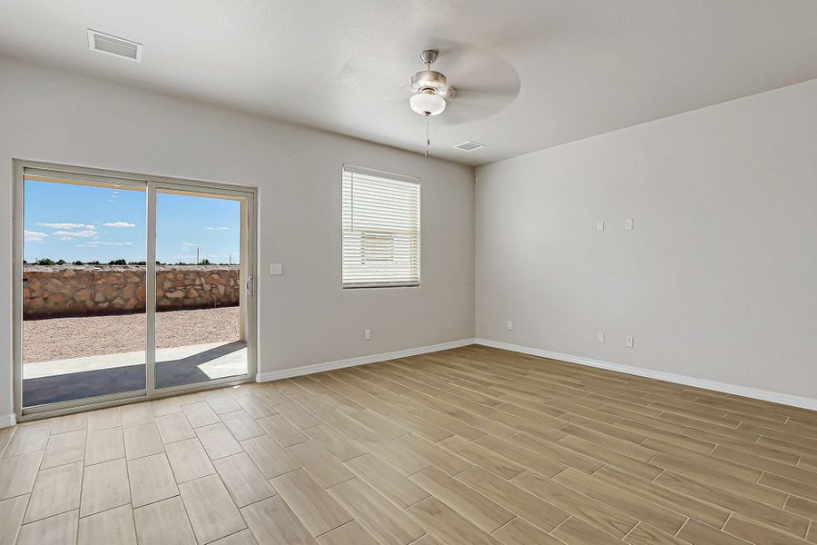 Representative unfurnished interior of a home built from the Sinatra by View Homes in Desert Springs | Enchanted Series, El Paso (Image 41).