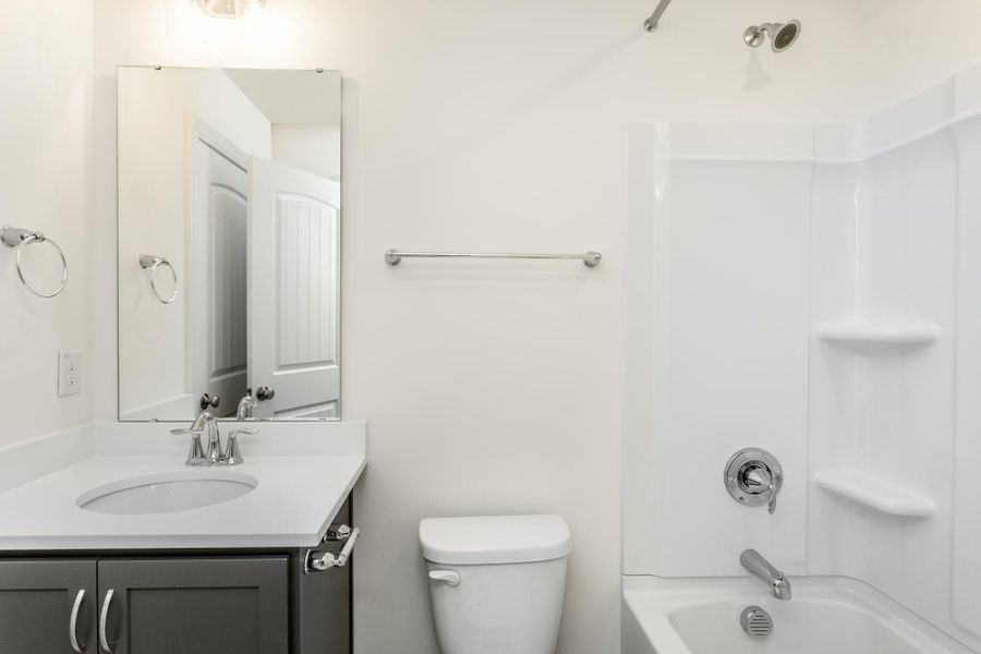 Furnished interior view inside a new home in Ford Meadows, Garner (Image 16). Furnished interior view inside a new home in Ford Meadows, Garner (Image 16).