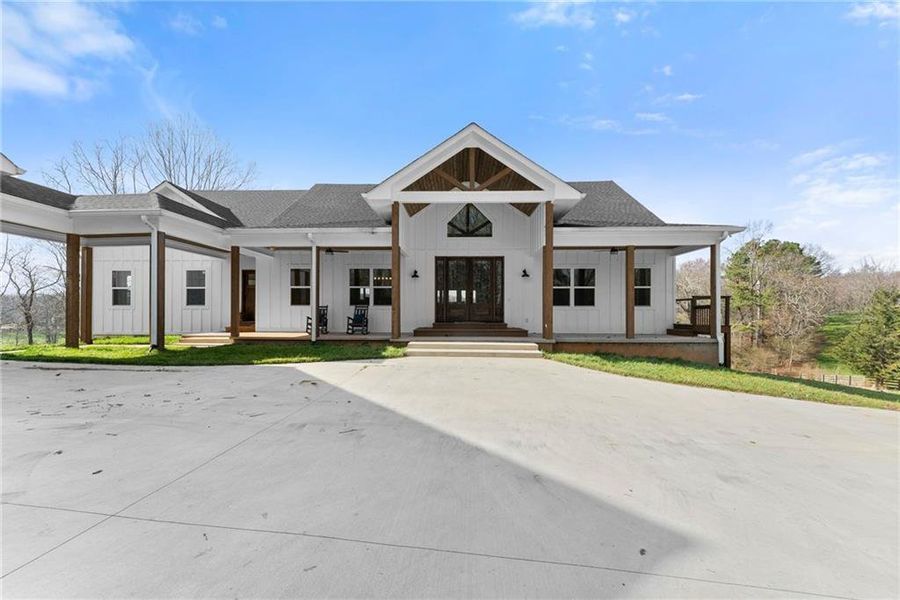 Front exterior of a new home in , Demorest, GA, highlighting curb appeal (Image 1). Front exterior of a new home in , Demorest, GA, highlighting curb appeal (Image 1).