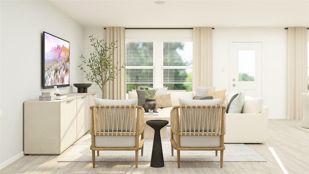Furnished interior view inside a new home in Synova, Crosby (Image 10).