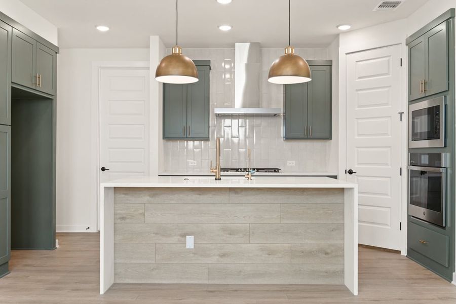 Furnished interior view inside a new home in Terrace Collection at Heritage, Dripping Springs (Image 7).