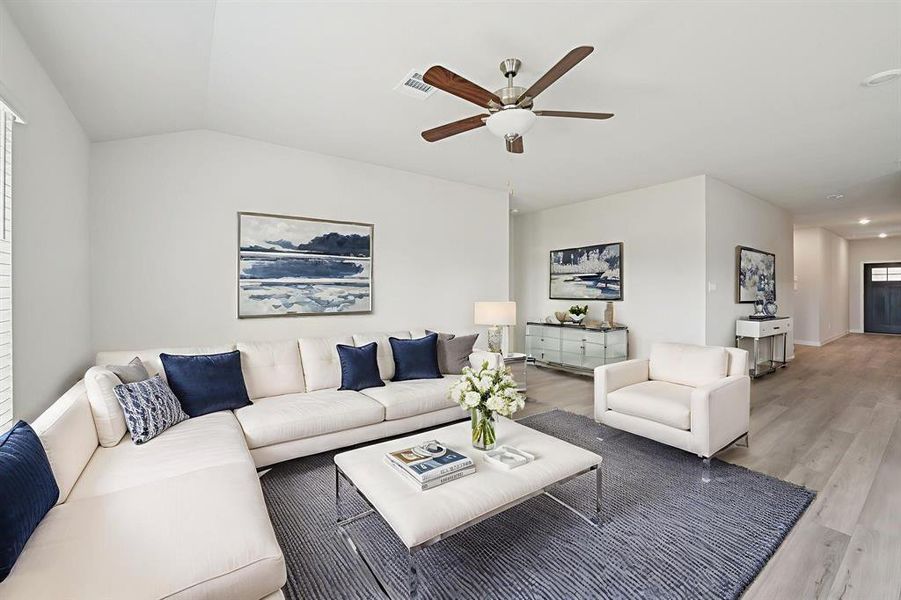 Photo is not of the actual home, but is an inspirational photo of builder’s model home and may depict options, furnishings, and/or decorator features that are not included.