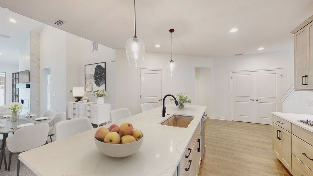 Representative furnished interior of a home built from the Oxford by Epcon Communities in The Courtyards at Oak Grove, Durham (Image 14).