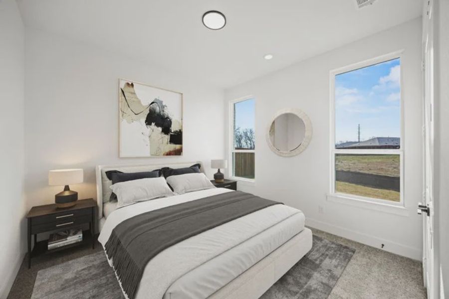 Furnished interior view inside a new home in Chatham Reserve, Providence Village (Image 11).