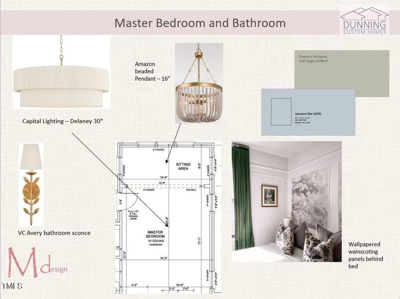 16 - First floor master mood board