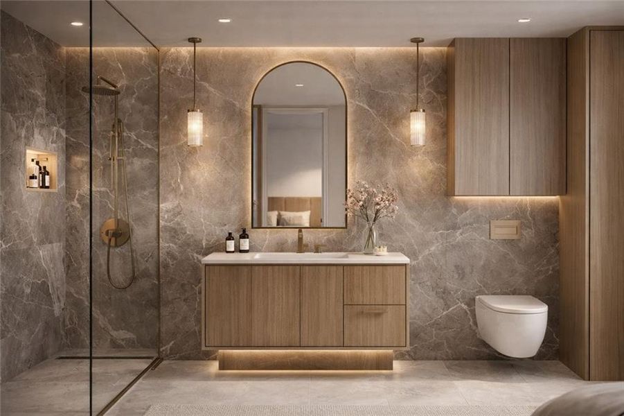 Furnished interior view inside a new home in , Alpharetta (Image 20). Furnished interior view inside a new home in , Alpharetta (Image 20).