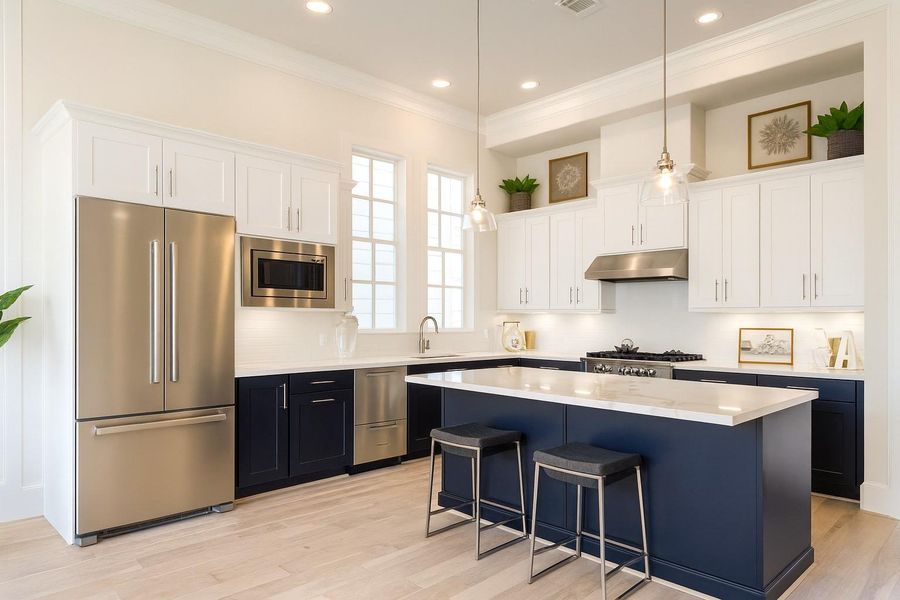 This Home is Cookin:  Fisher Paykel Appliances Highlighted by 36 Inch Gas Range - Convection Oven - Dual Cabin Dishwasher - Soft Close Cabinetry, Undermount Cabinet Lighting (The Fridge Was Virtually Staged)
