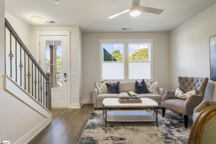 Furnished interior view inside a new home in Renaissance Place, Greenville (Image 3). Furnished interior view inside a new home in Renaissance Place, Greenville (Image 3).