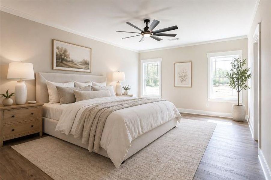 Furnished interior view inside a new home in , Grayson (Image 32).
