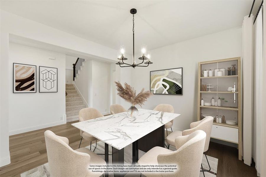 Furnished interior view inside a new home in Timberbrook 4B, Justin (Image 3). Furnished interior view inside a new home in Timberbrook 4B, Justin (Image 3).