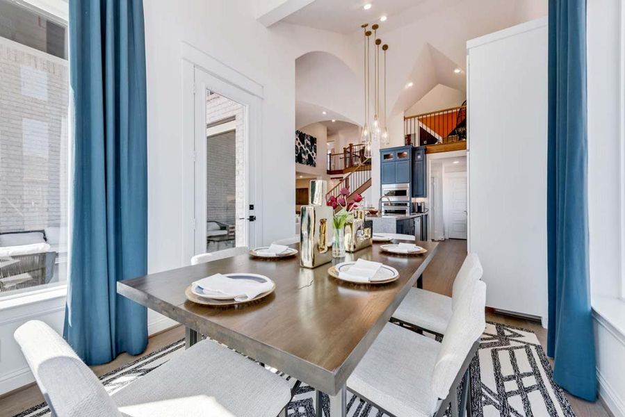 Representative furnished interior of a home built from the Grand Whitehall II by Grand Homes in Grand Oaks, Celina (Image 10).