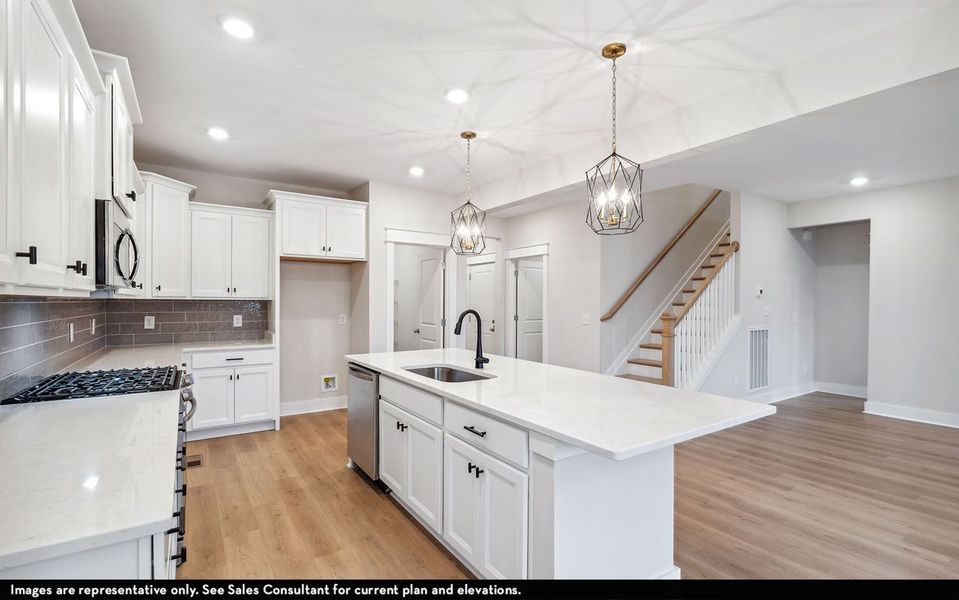 Furnished interior view inside a new home in The Retreat at Norman Farm, Hendersonville (Image 7).