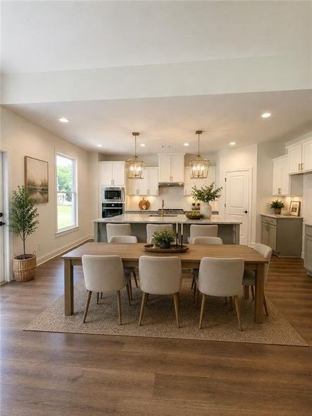 Furnished interior view inside a new home in Adams Estates, Winder (Image 15).