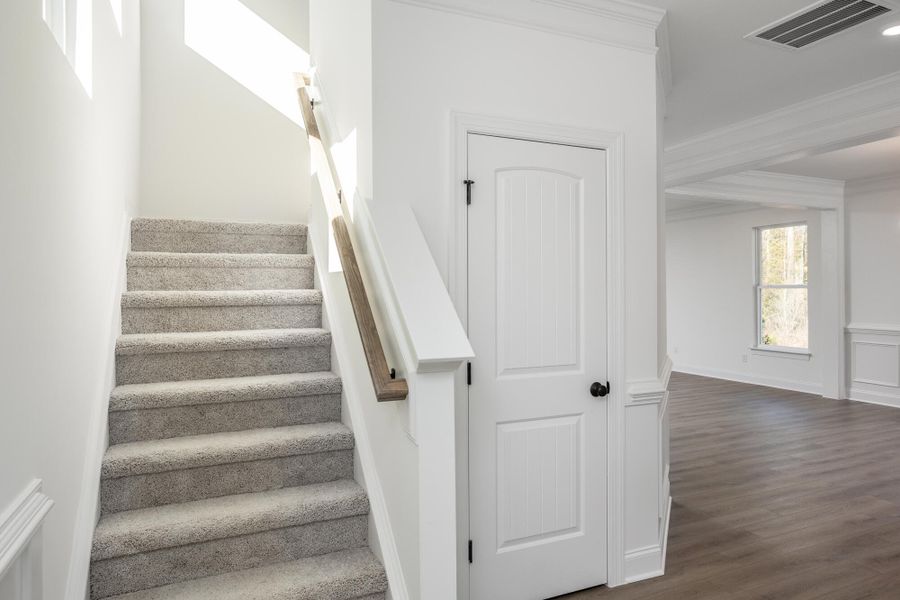Spacious, unfurnished interior of a new home in Daniel Farms, Benson (Image 18). Spacious, unfurnished interior of a new home in Daniel Farms, Benson (Image 18).