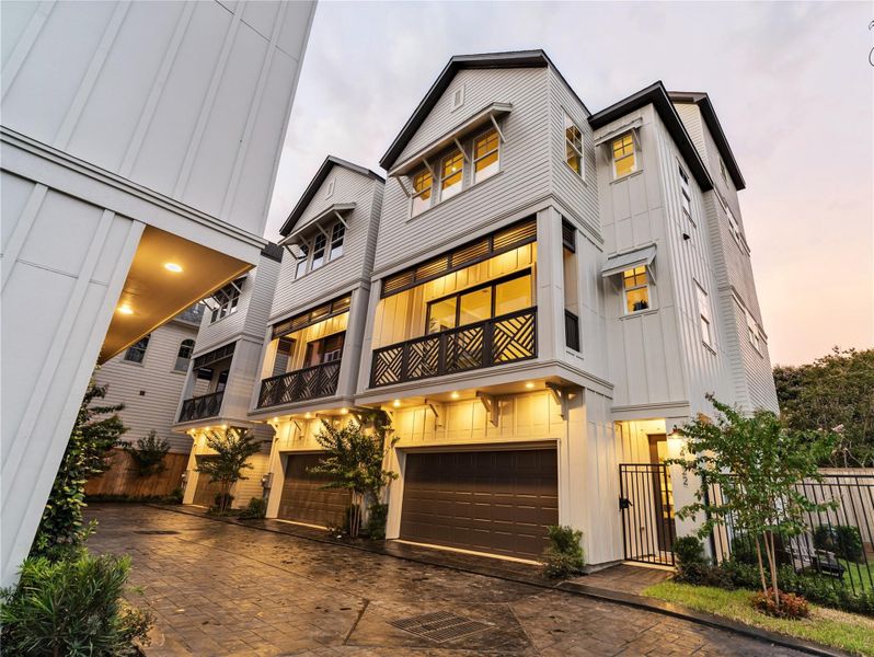 Stunning exteriors with manicured landscaping and timeless design