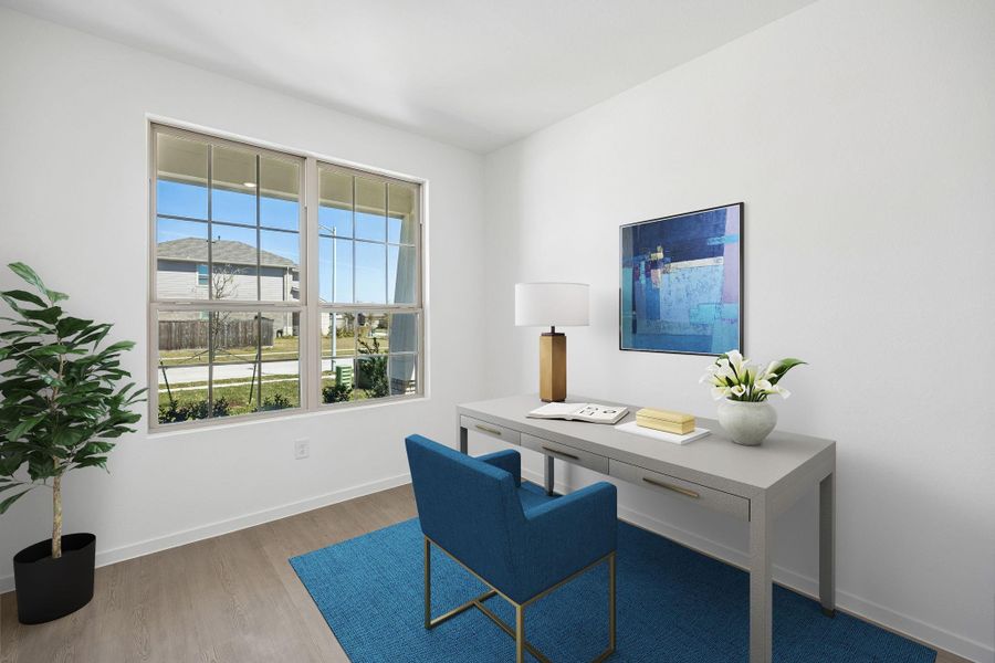 Furnished interior view inside a new home in Mavera, Conroe (Image 10).