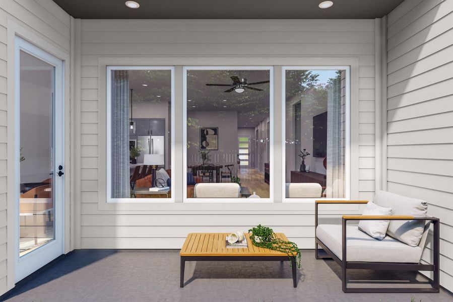 Representative exterior details of a home built from the Foss by Tri Pointe Homes in Lariat, Liberty Hill (Image 3).