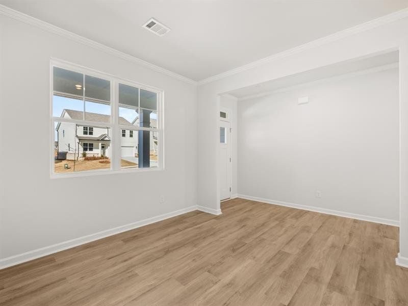 Spacious, unfurnished interior of a new home in Hamptons at Riverwood South, Dallas (Image 19).