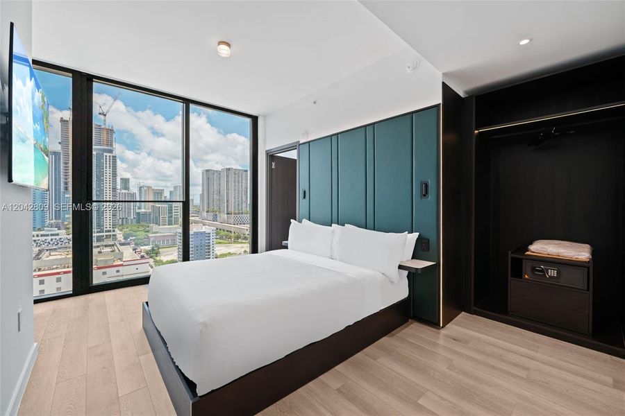 Furnished interior view inside a new home in , Miami (Image 8).