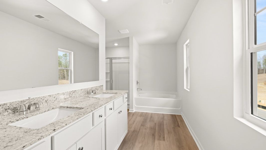 Furnished interior view inside a new home in South Wind, Union City (Image 9).