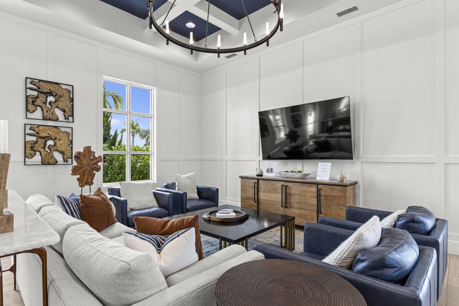 Furnished interior view inside a new home in , Port St. Lucie (Image 39).