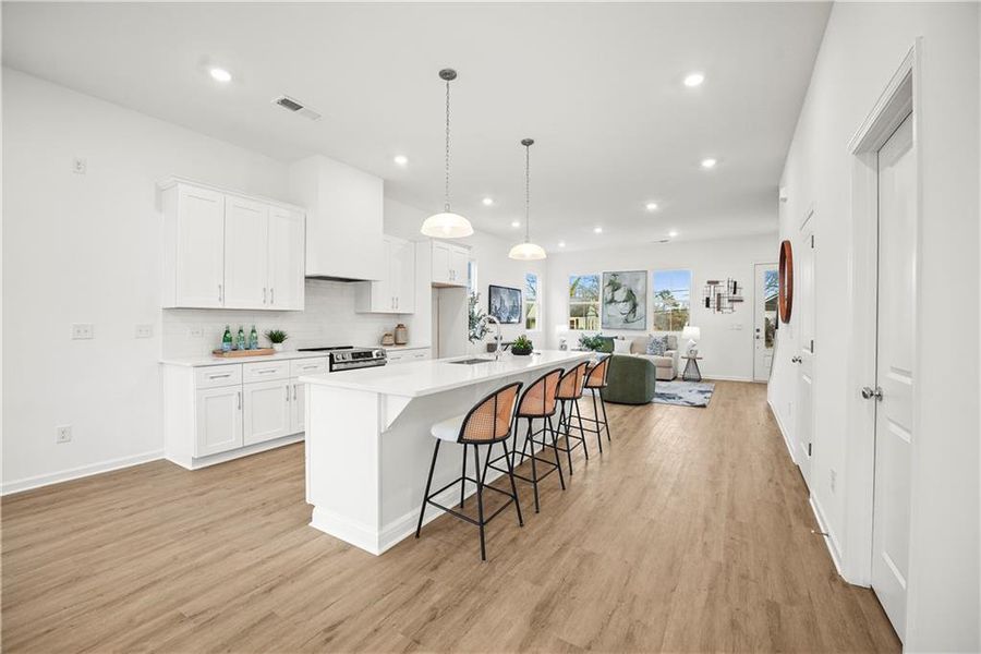 Furnished interior view inside a new home in , Atlanta (Image 15).