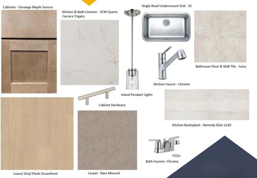 Sample of building materials used in homes in Heritage, Dripping Springs (Image 4).
