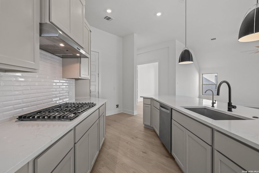 Furnished interior view inside a new home in Nopal Valley, San Antonio (Image 10).
